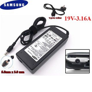 Sạc laptop samsung 19v - 3.16a tặng kèm dây nguồn