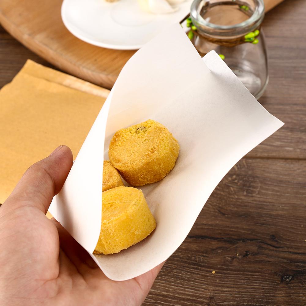 KRNY Set 100 Túi Giấy Đựng Bánh Donut Chống Thấm Dầu