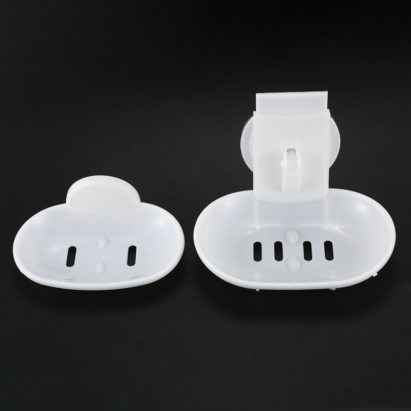 Giá Đỡ Xà Phòng Có Giác Hút Mạnh Cho Phòng Tắm (Màu Trắng)