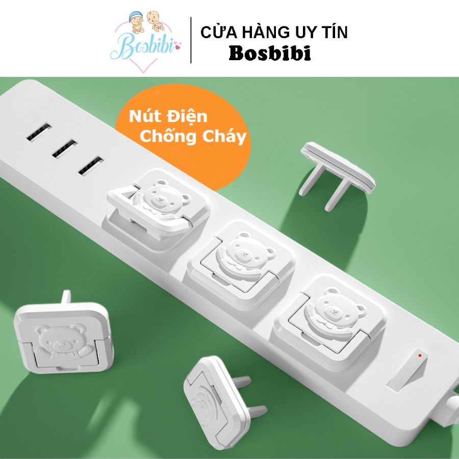 Nút bịt ổ cắm điện chống giật chống cháy cao cấp - An toàn cho bé