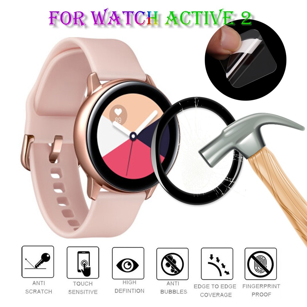 Miếng Dán Bảo Vệ Màn Hình Cho Đồng Hồ Samsung Galaxy Watch Active 40mm 44mm Gear Fit 2