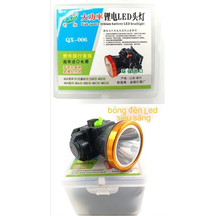 Đèn pin đội đầu kèm sạc ngoài cao cấp,siêu sáng,đèn hái rau,củ,đèn đi chơi rã ngoại,đèn câu cá,đèn soi ếch.