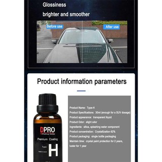 Dung Dịch Phủ Hydrophobic Cao Cấp Dpro 9H Type H 30ml
