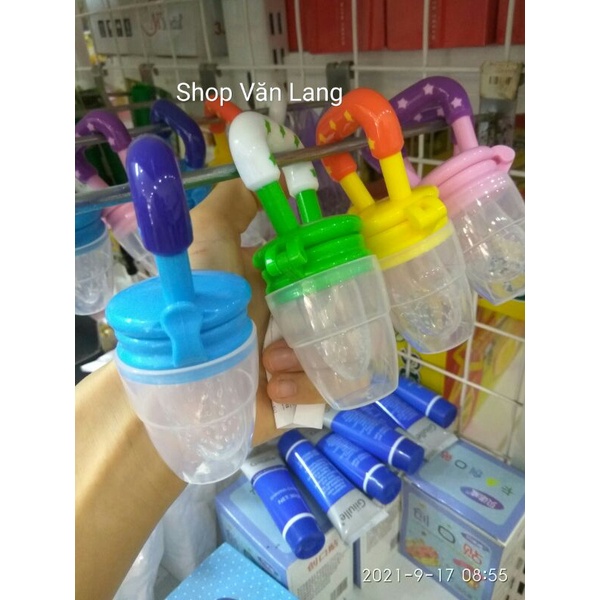 Túi Nhai Ăn Dặm Chống Hóc Cho Bé - Núm Tập Nhai Silicon Giúp Bé Tự Ăn