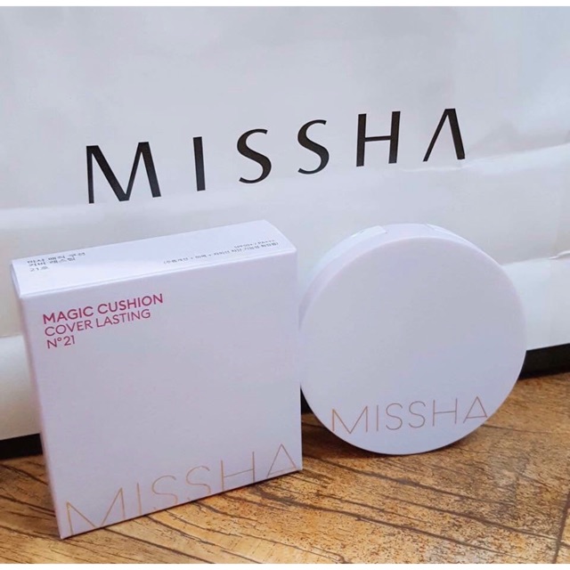 🍿🍿🍿 Phấn Nước Che Phủ Tốt, Lâu Trôi Missha Magic Cushion Cover Lasting SPF50+ PA+++ (Mẫu mới 2018)