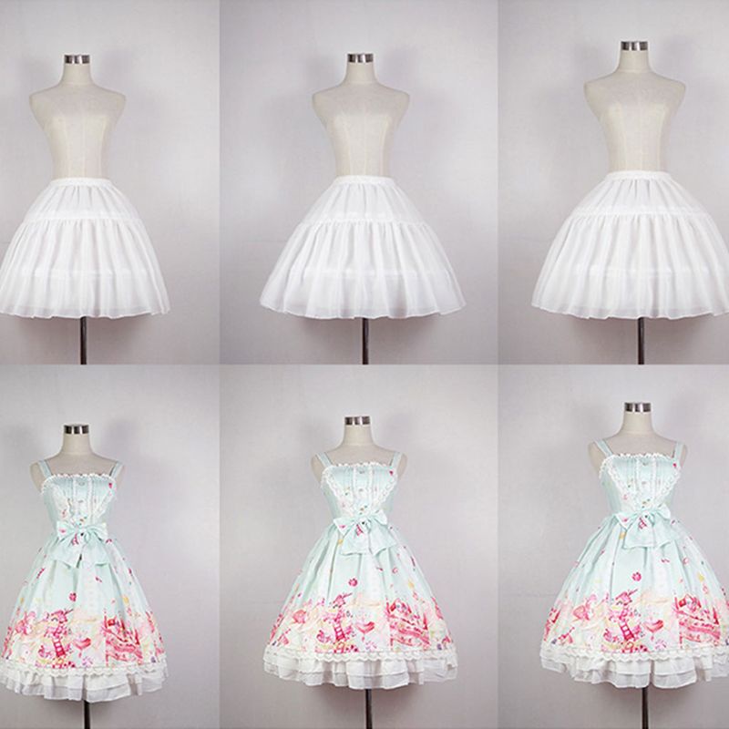 Váy lót ngắn hóa trang phong cách lolita dễ thương có thể điều chỉnh cho nữ