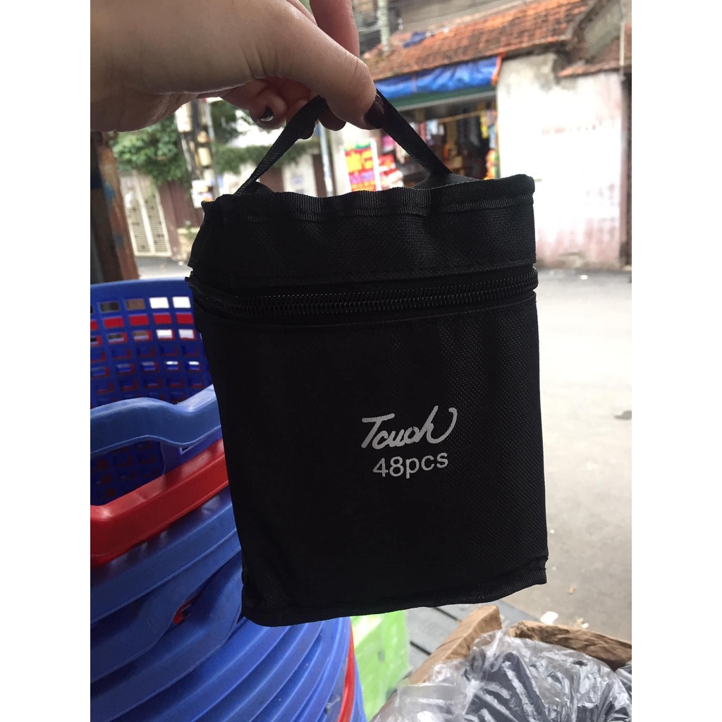 Sản phẩm Bộ Bút Màu Maker, Bút Dạ 48 Chi Tiết Touch Mark Kèm Túi Vải