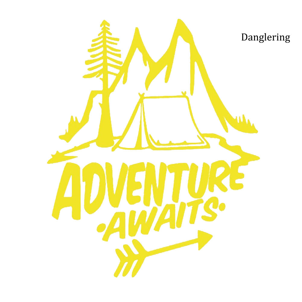 Miếng Dán Phản Quang Họa Tiết Adventure Awaits Trang Trí Xe Hơi