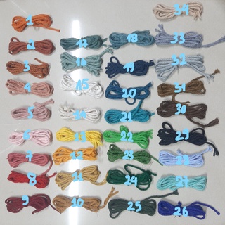 Dây thừng se macrame , dây cotton . Nhiều màu size 3mm.