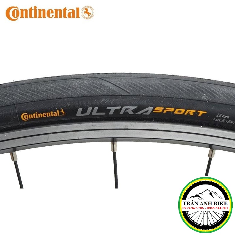 Vỏ lốp gấp xe đạp cao cấp Continental Ultra Sport 3 700x23c - 1 chiếc