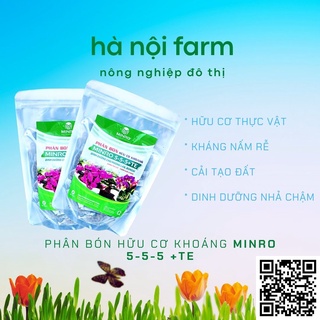 Phân bón phong lan hữu cơ khoáng minro 5-5-5 36 túi/gói- dạng túi lưới phân giải chậm