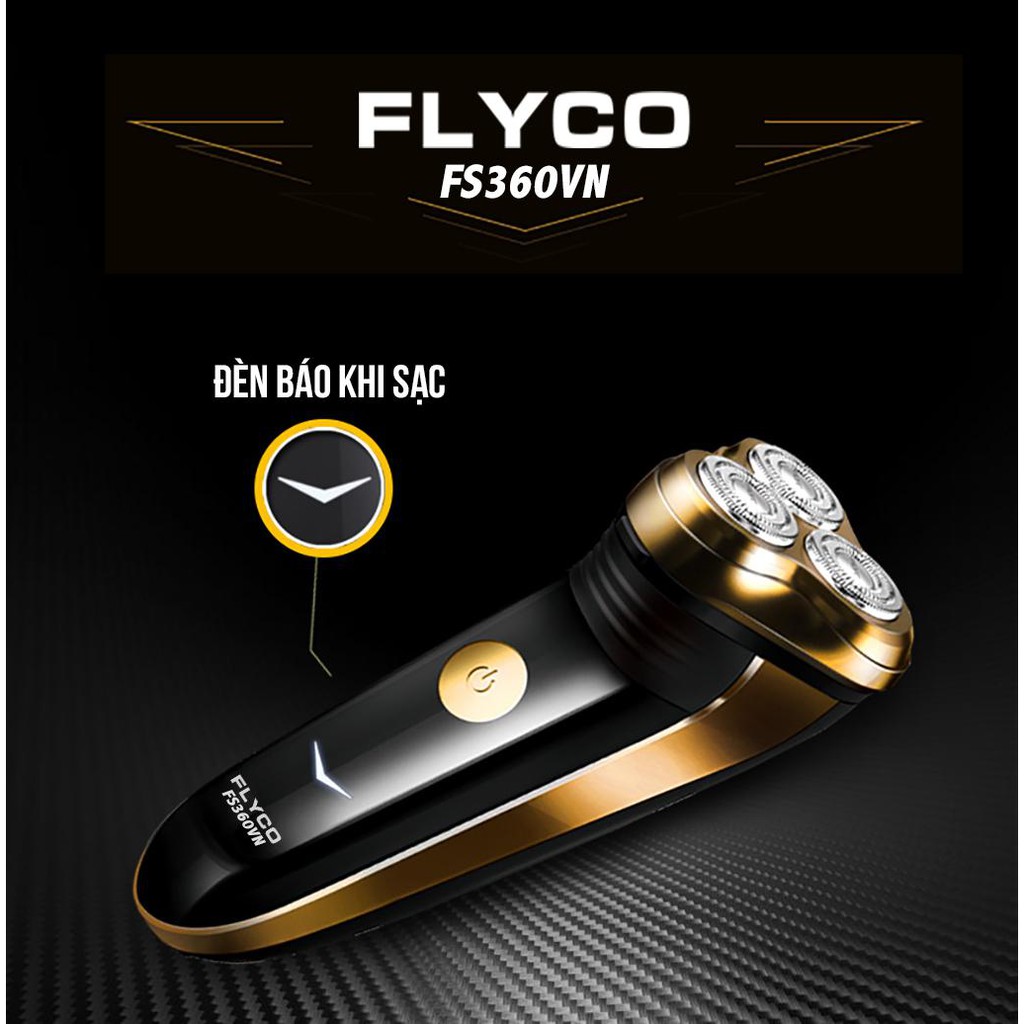 Máy cạo râu cao cấp Flyco FS360 kiểu dáng sang trọng - Hàng nhập khẩu
