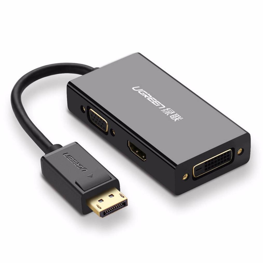 Mua ngay Cáp chuyển đổi đa năng Displayport sang HDMI+VGA+DVI-D(24+1) UGREEN DP110 20420 [Giảm giá 5%]