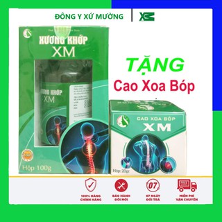 Viên uống bổ xương khớp XM tặng cao xoa XM  - giảm đau nhức thoái hoá xương khớp, mỏi vai gáy