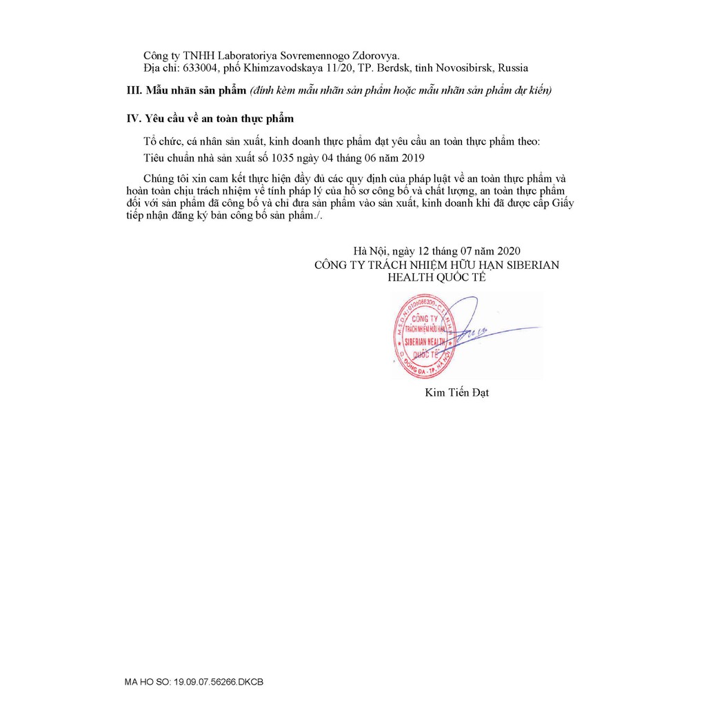 Trà Yoo go Turbo Tea Body T Siberian Health - 30 túi/hộp