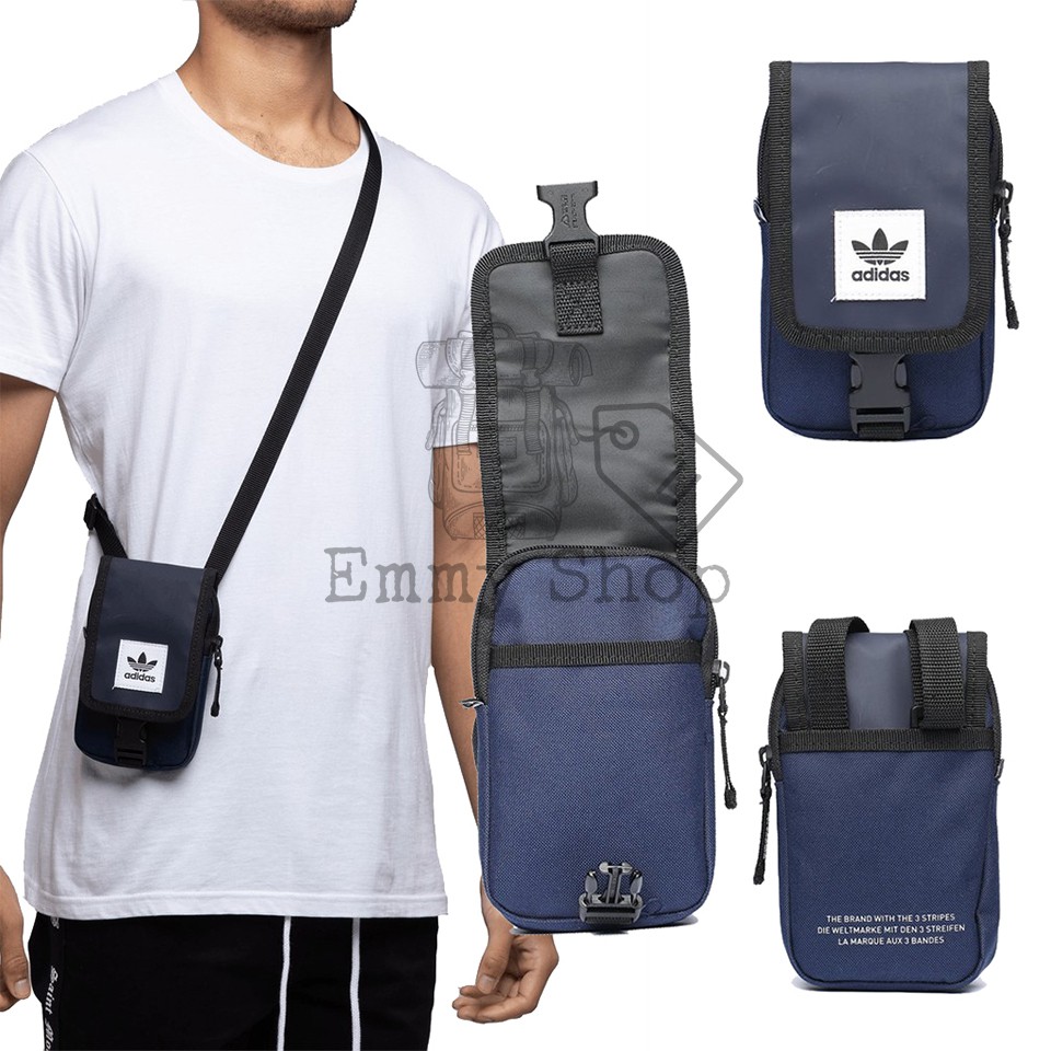 TÚI ĐEO CHÉO MINI ADIDAS MÀU XANH NAVY ĐỰNG ĐIỆN THOẠI SIÊU TIỆN DỤNG
