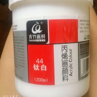 Màu acrylic 1200ml màu trắng 044