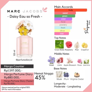 [Auth] Mẫu thử Nước hoa Marc Jacobs Daisy Eau So Fresh 10ml
