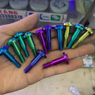Ốc titanium GR5 6 ly 32 tay thắng xe số