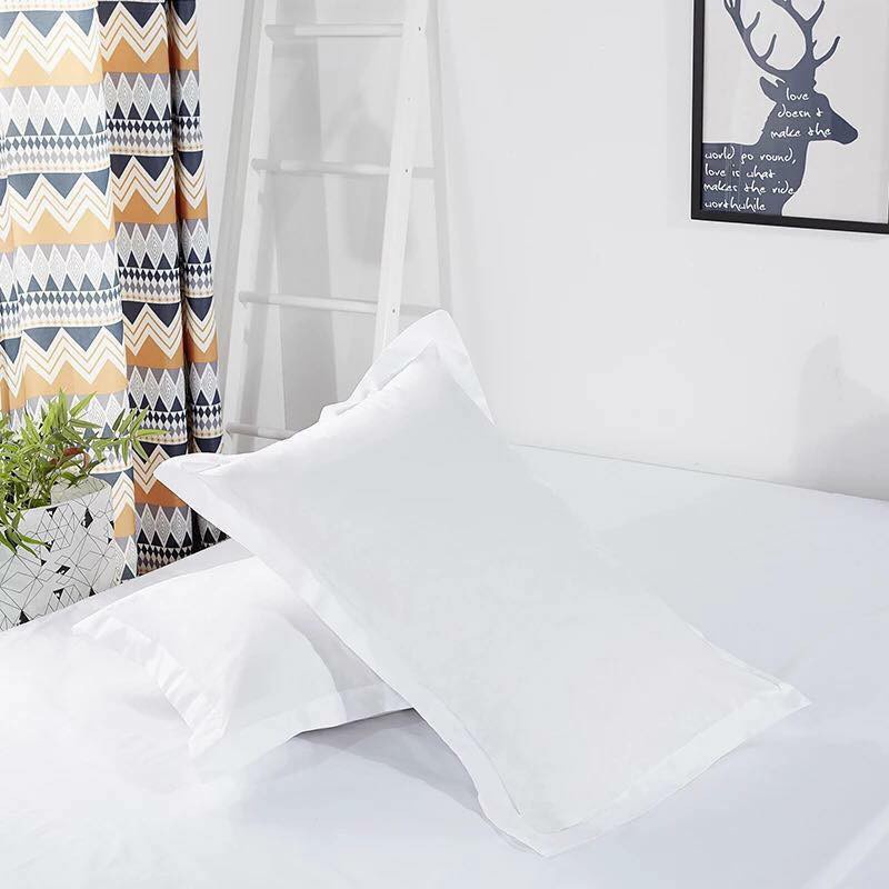 Bộ chăn ga gối cotton poly Emmibedding store cao cấp - trắng tinh  giá tốt
