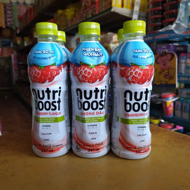 LỐC 6 CHAI NƯỚC UỐNG SỮA TRÁI CÂY NUTRI BOOST 297ML