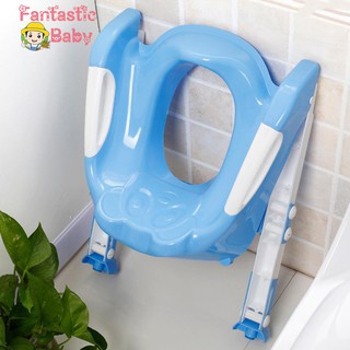 Ghế ngồi bồn cầu có thang điều chỉnh dễ dàng cho bé