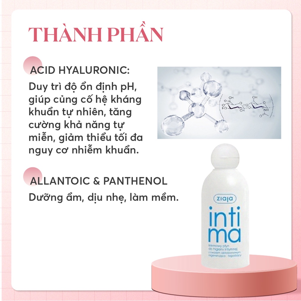 Dung Dịch Vệ Sinh Phụ Nữ Intima Ziaja 200ml Chính Hãng - DDVS Intima Chăm Sóc Bảo Vệ Cô Bé | Rendi Store