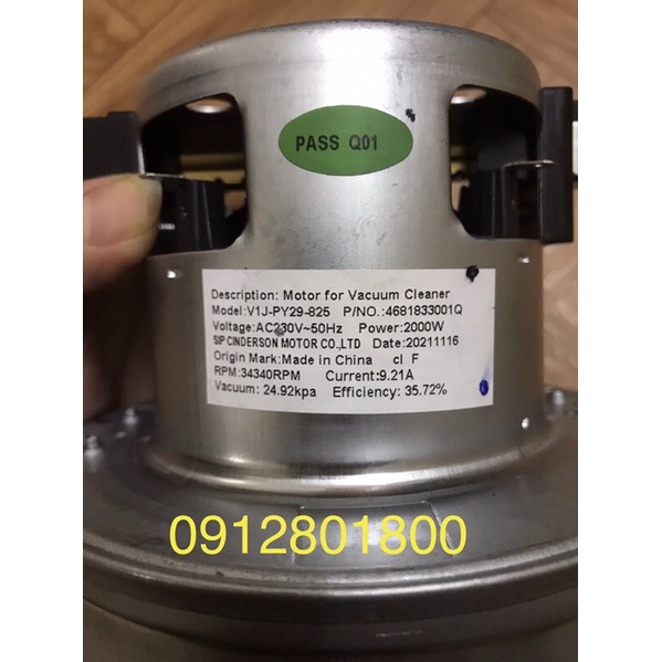 Mô tơ máy hút bụi bầu 13cm hàng công ty động cơ điện lõi đồng
