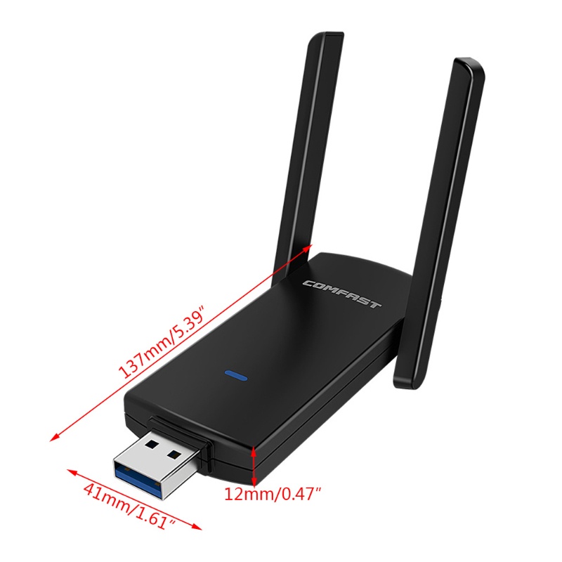 Thiết bị thu sóng wifi băng tần kép không dây Comfast 924AC USB3.0 1300Mbps