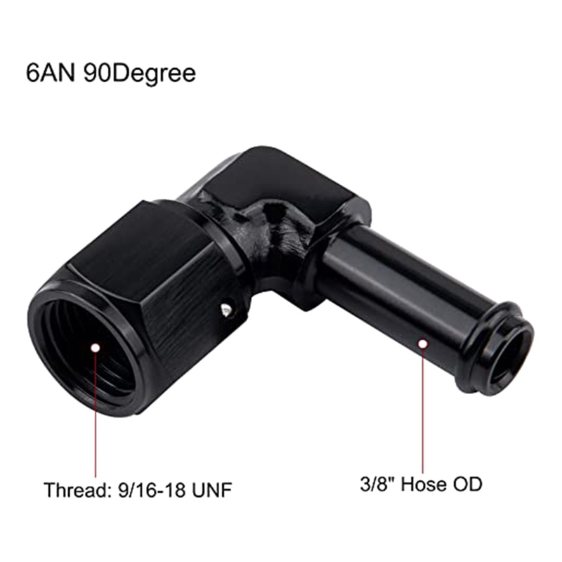 Đầu Nối Ống Dẫn Nhiên Liệu 6 Đầu Cái Sang Đầu Cái 5 / 16 &quot;3 / 8&quot;