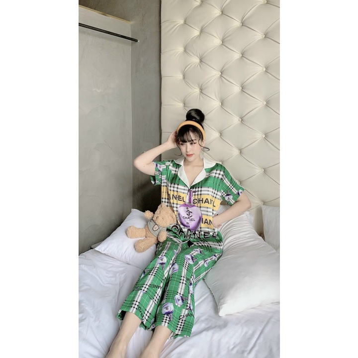 Đồ Bộ Nữ Pijama ❤️❤️ Đồ Bộ Mặc Nhà Quần Dài Lụa Satin Mềm Mịn MOMOSA Shop