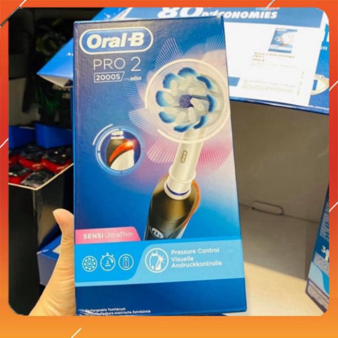 SALE KHÔ MÁU Bàn chải điện Oral-B Pro 2 2000S SALE KHÔ MÁU