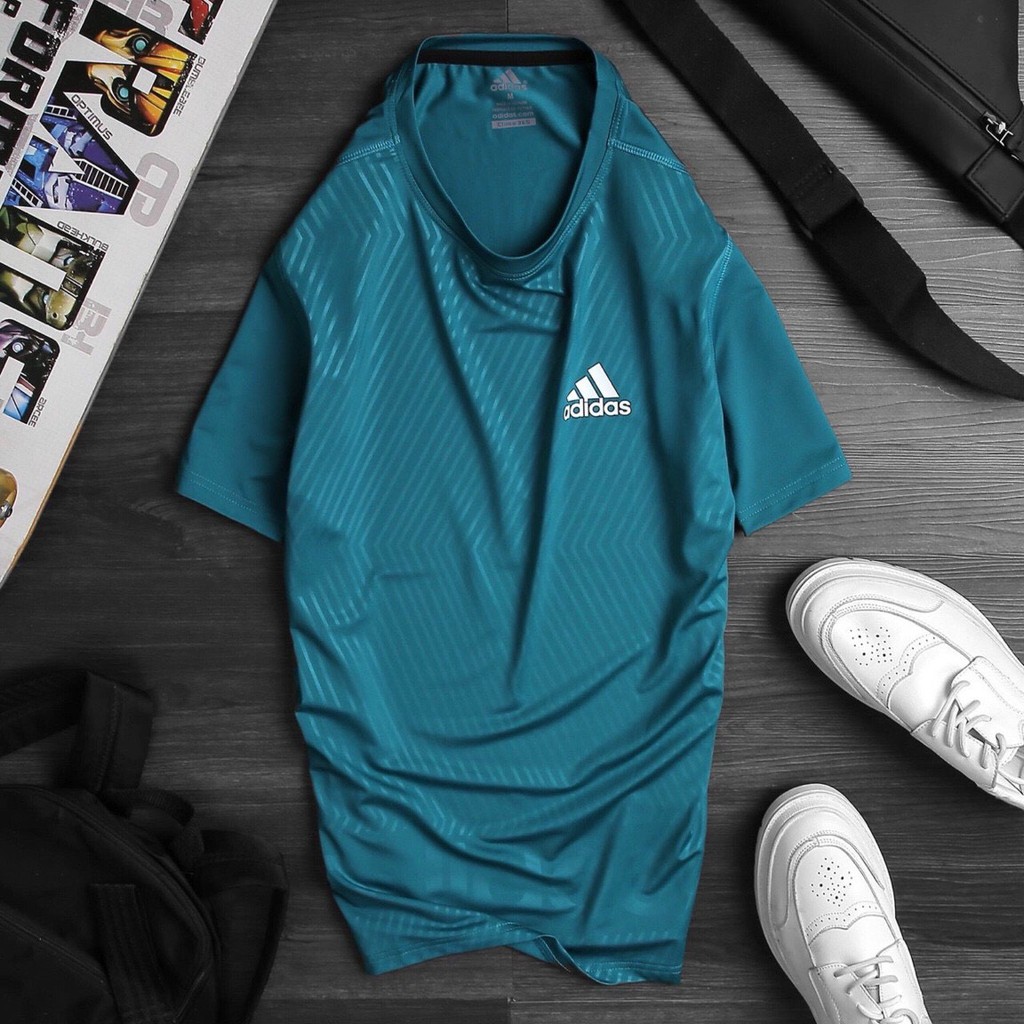 Áo thun nam thể thao cổ tròn dập vân | BigBuy360 - bigbuy360.vn