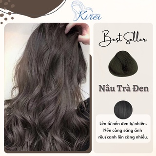  Thuốc nhuộm tóc màu NÂU TRÀ ĐEN không cần tẩy tóc Kirei Hair KireiHair KIREIHAIR 