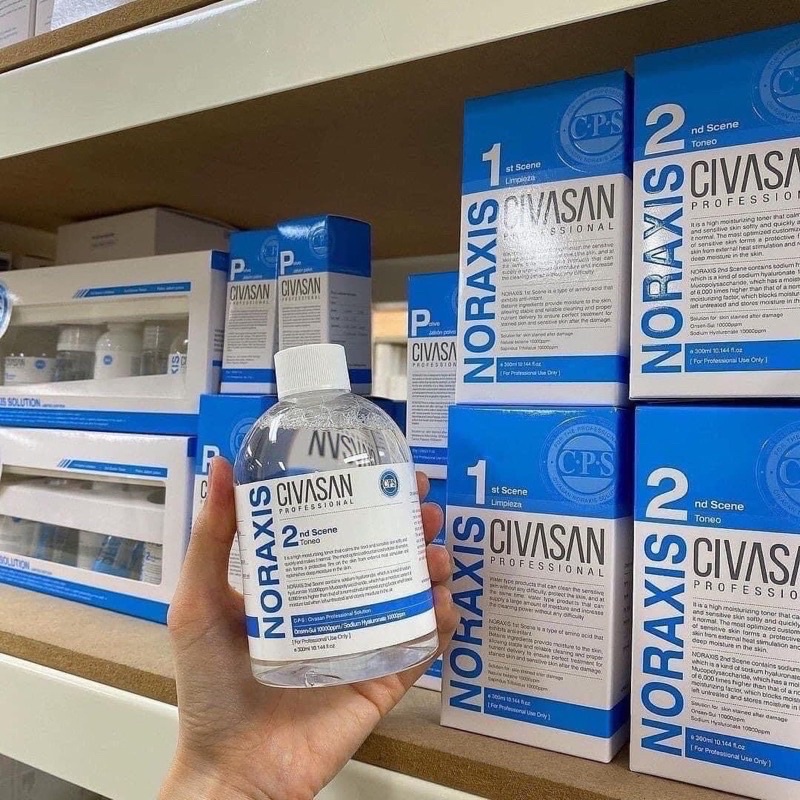 Toner cấp nước phục hồi da mỏng yếu Civasan Noraxis 2nd Scene 300ml