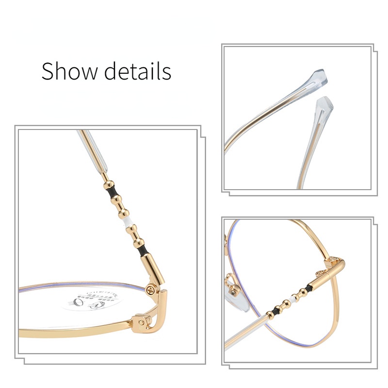 (KIQI-FASHION ) COD Mắt Kính Chống Ánh Sáng Xanh Siêu Nhẹ Chống Bức Xạ Phong Cách INS Cổ Điển Thời Trang Cho Nam Và Nữ / Tròng Kính Có Thể Thay Thế