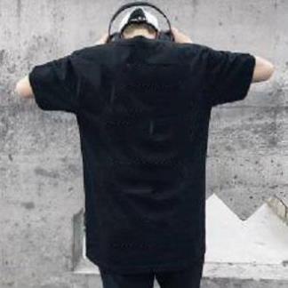 Màu đen - Áo thun nam form rộng in hình * Pin Yếu hay Tim Yếu * độc đẹp, vải dày mịn mát