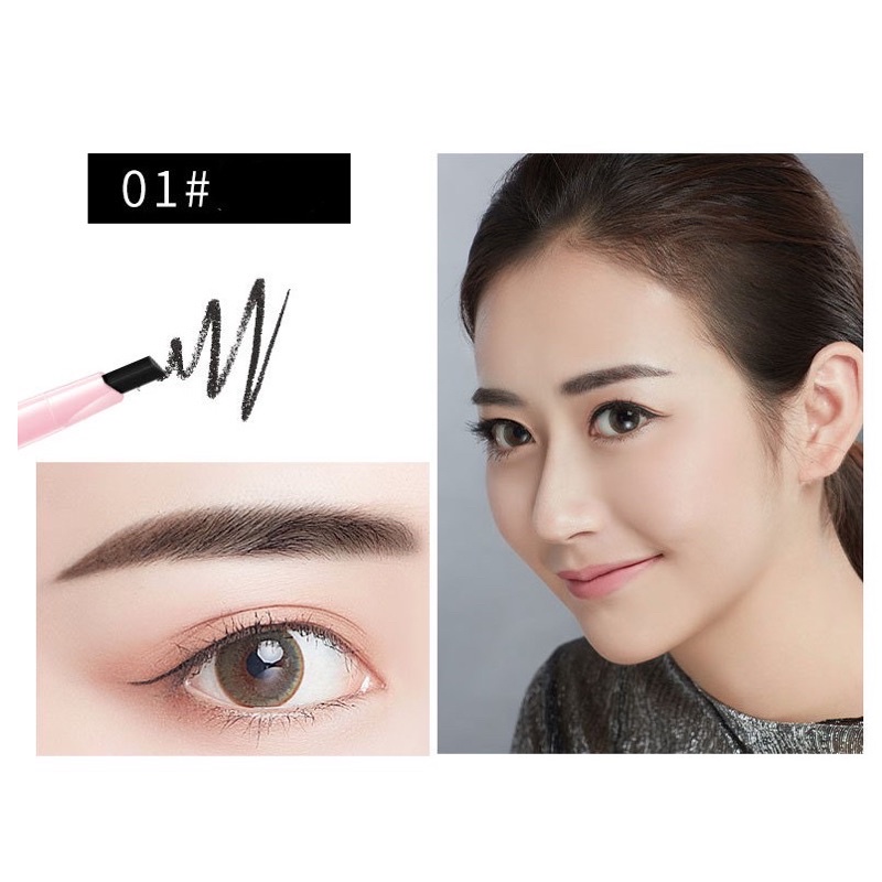 Bút kẻ mày 2 trong 1 không thấm nước [ CAO CẤP ]