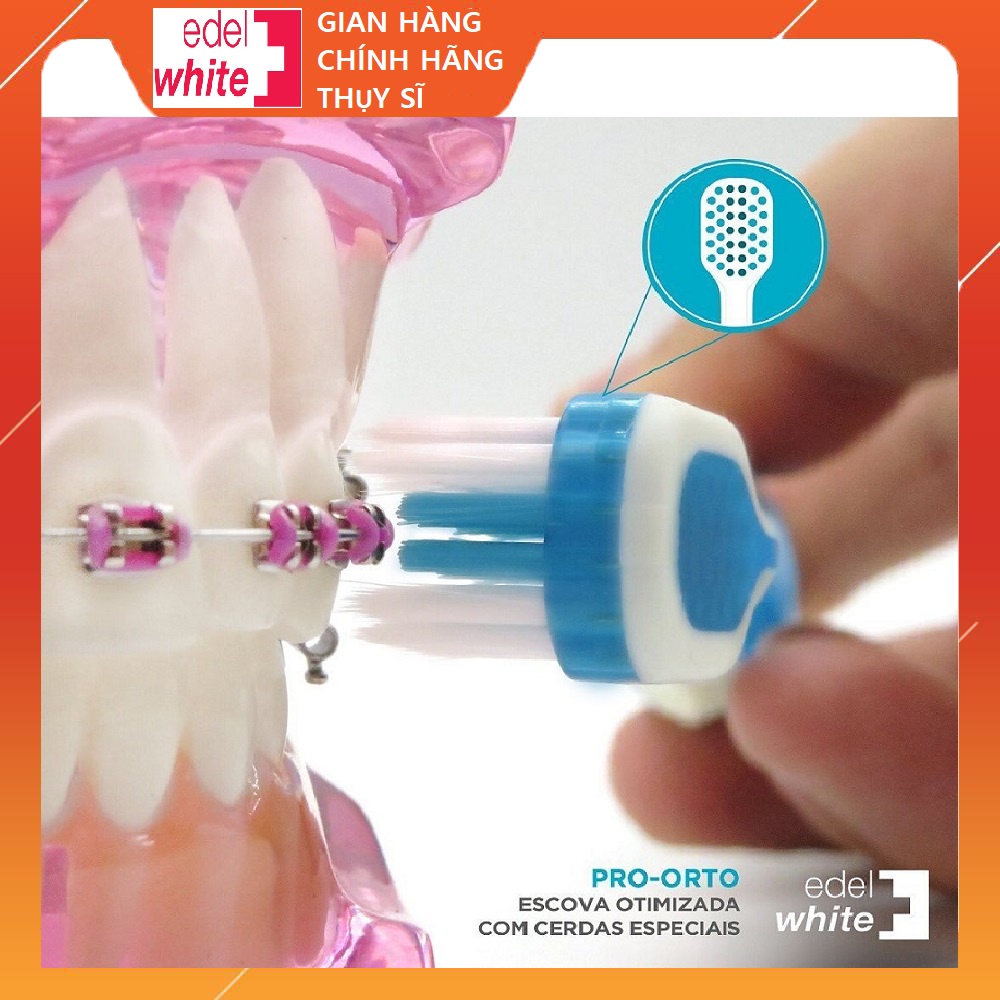 Bàn chải cho người niềng răng Dụng cụ vệ sinh răng niềng Bàn chải niềng răng  hết hôi miệng PRO ORTHO Thụy Sĩ