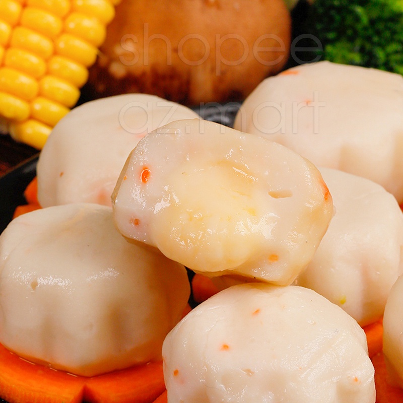 Hải Sản Cá Viên Nhân Phô Mai Mozzarella Viên Thả Lẩu CB Malaysia