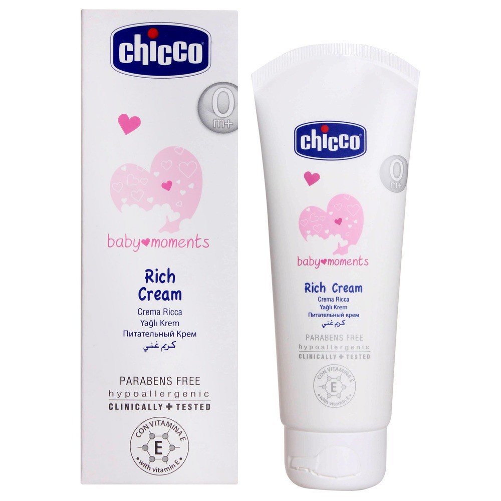 Kem dưỡng ẩm Chicco cho bé từ 0 tháng - tuýp 100ml