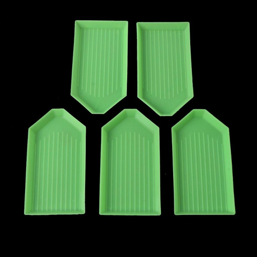 Set 5 Khay Vuông Acrylic 5D Dùng Vẽ Tranh Tiện Dụng