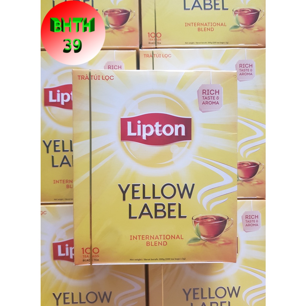 Trà lipton túi lọc nhãn vàng 100 gói x 2g