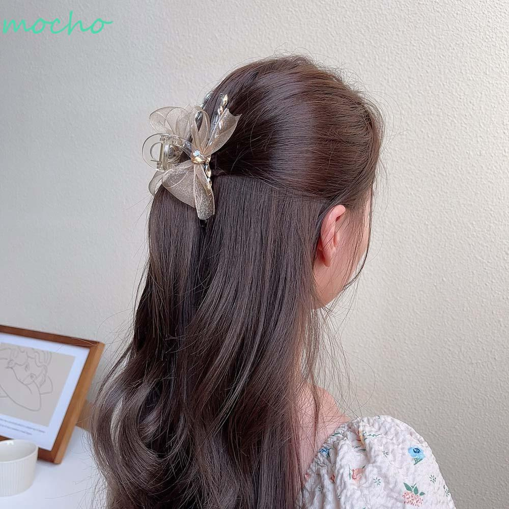 Kẹp Tóc Lưới Hình Nơ Nhiều Màu Thanh Lịch Phong Cách Hàn Quốc Cho Nữ