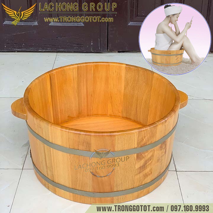 Chậu Ngâm Mông Gỗ Pơ Mu