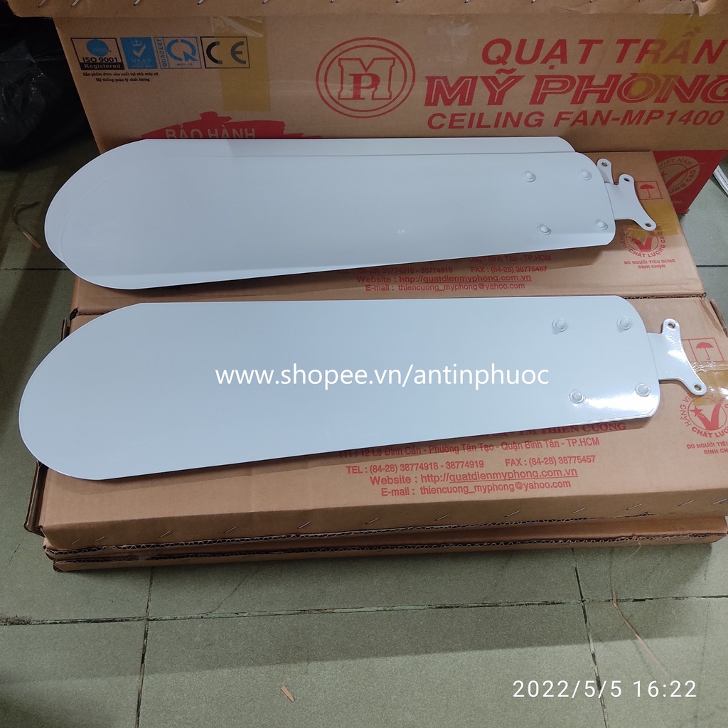 Bộ 3 cánh quạt trần Mỹ Phong 600 mm -  Phụ tùng thay thế cho quạt trần ba cánh 1m4  , SET ba cánh quạt trần 60 cm