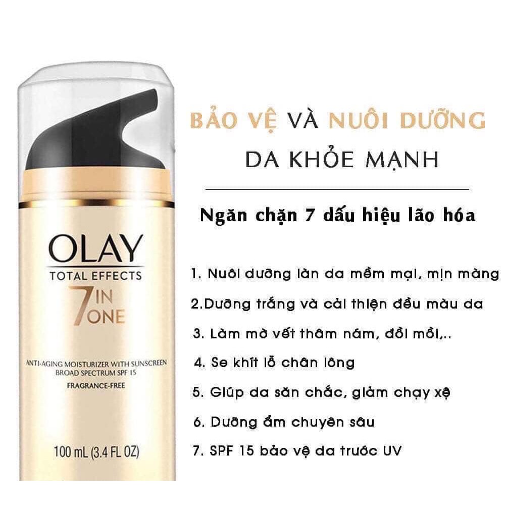 Kem dưỡng da chống lão hóa - Olay Total Effects 7-in-1 Anti - Aging moisturizer with sunscreen