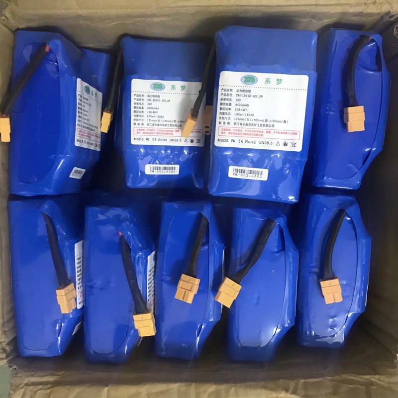 Pin xe điện cân bằng - Pin xe drift 36v 4400 mah - Pin xuồng bay - Giắc Xt 60