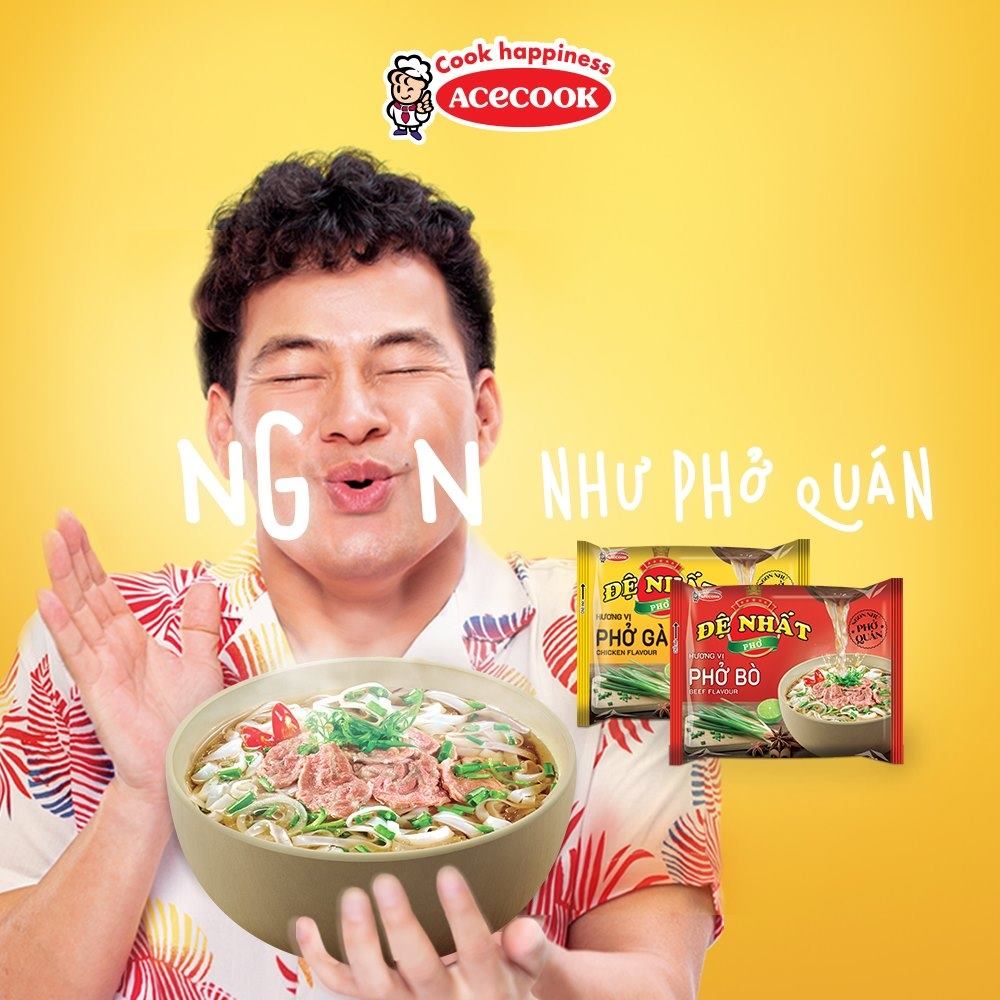 5 gói phở ăn liền hương vị bò/ gà Đệ Nhất x 65g