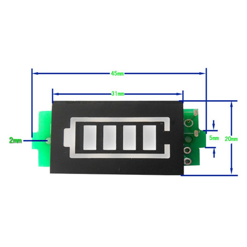 Mô-đun chỉ báo pin Lithium 1S/ 2S/ 3S/ 4S/ 6S dễ sử dụng